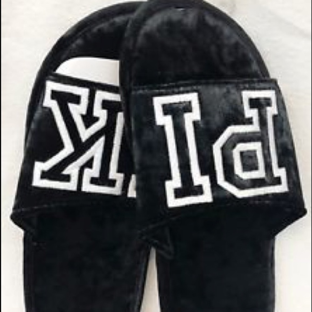 NEW VS Pink slippers sz L